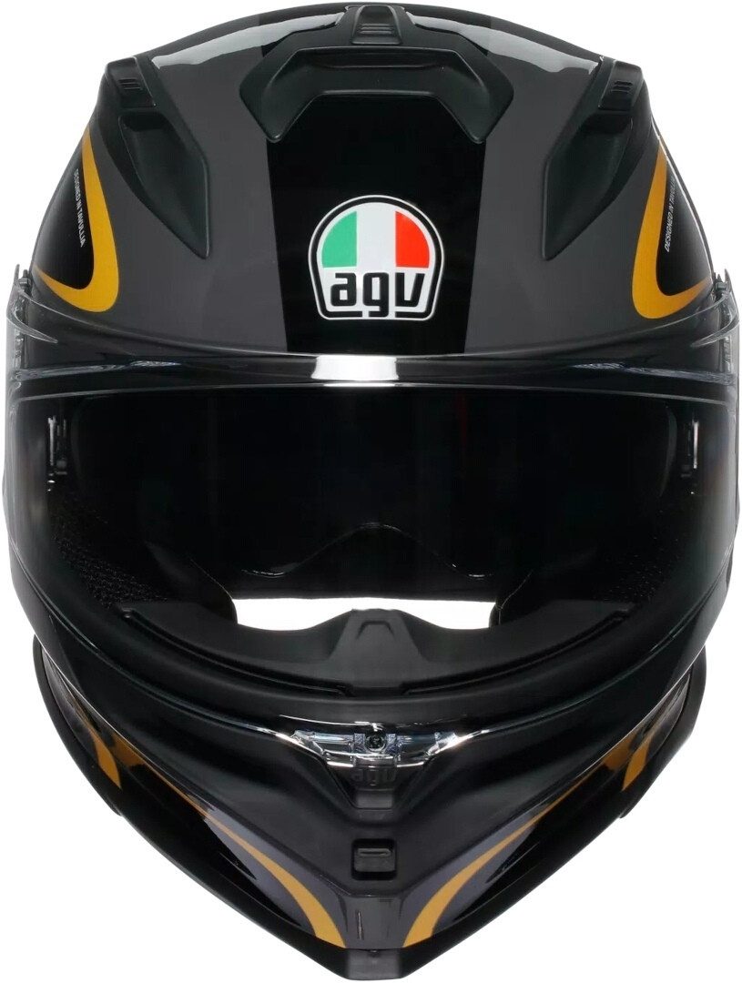 AGV Motorradhelm K7 Flow 46 Helm, vorbereitet für Kommunikationssystem,integriertes Sonnenvisier