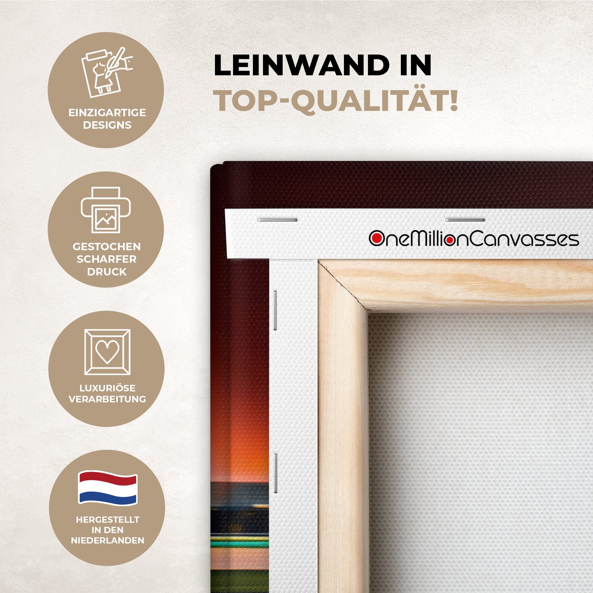 OneMillionCanvasses® Leinwandbild Auto - Formel 1 - Rennstrecke - Rennwagen, (1 St), Leinwand Bilder Klein, Wand Dekoration Aesthetic 30x20 cm – Bild 3 von 5