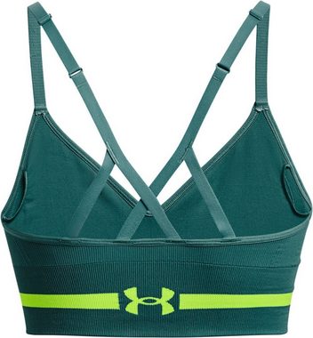 Under Armour® Sport-BH UA SEAMLESS LOW LONG BRA 722 COASTAL TEAL