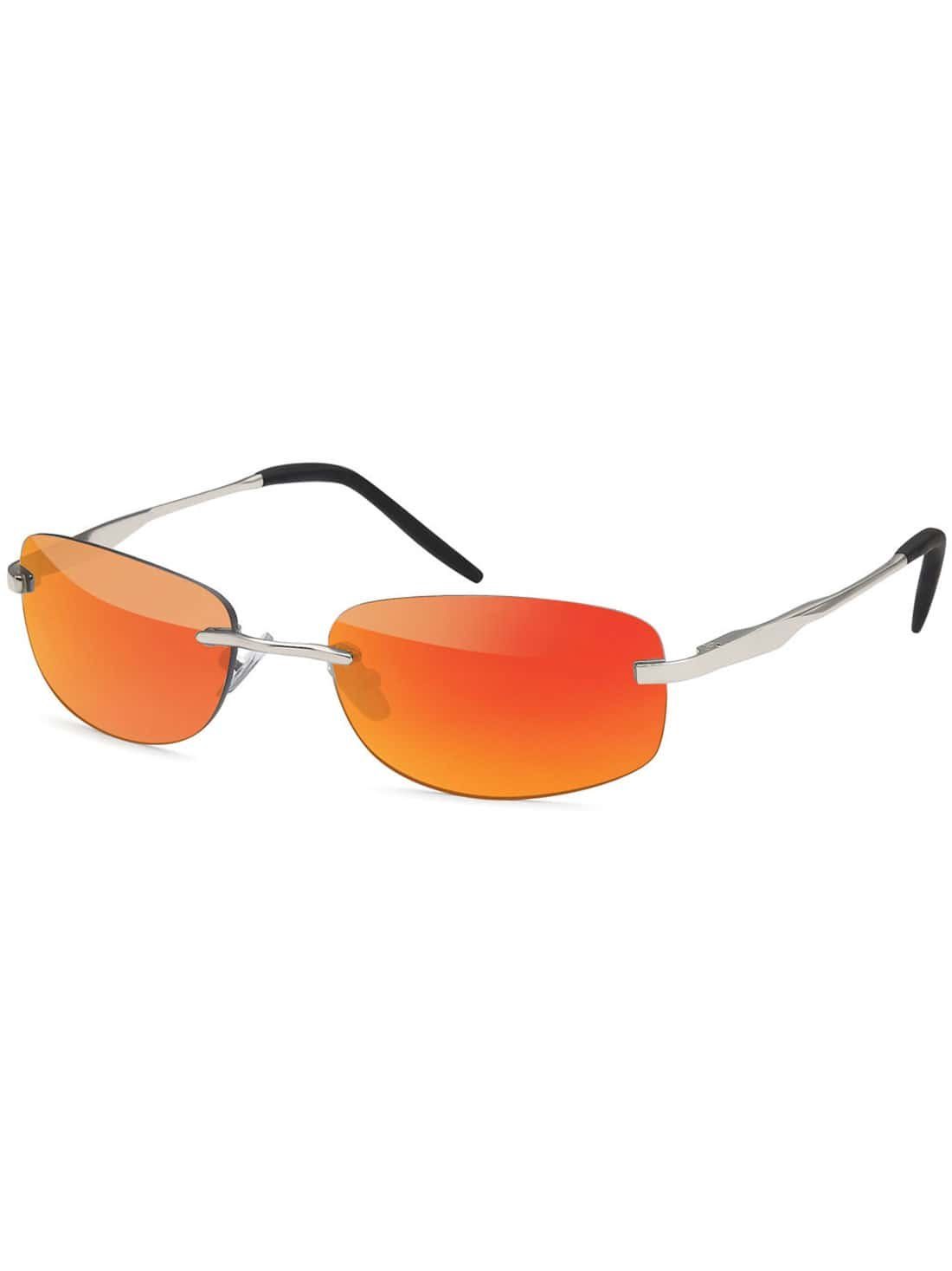BEZLIT Eyewear Sonnenbrille Herren Desginer Sonnenbrille (1-St) mit schwarzen Linsen Rot