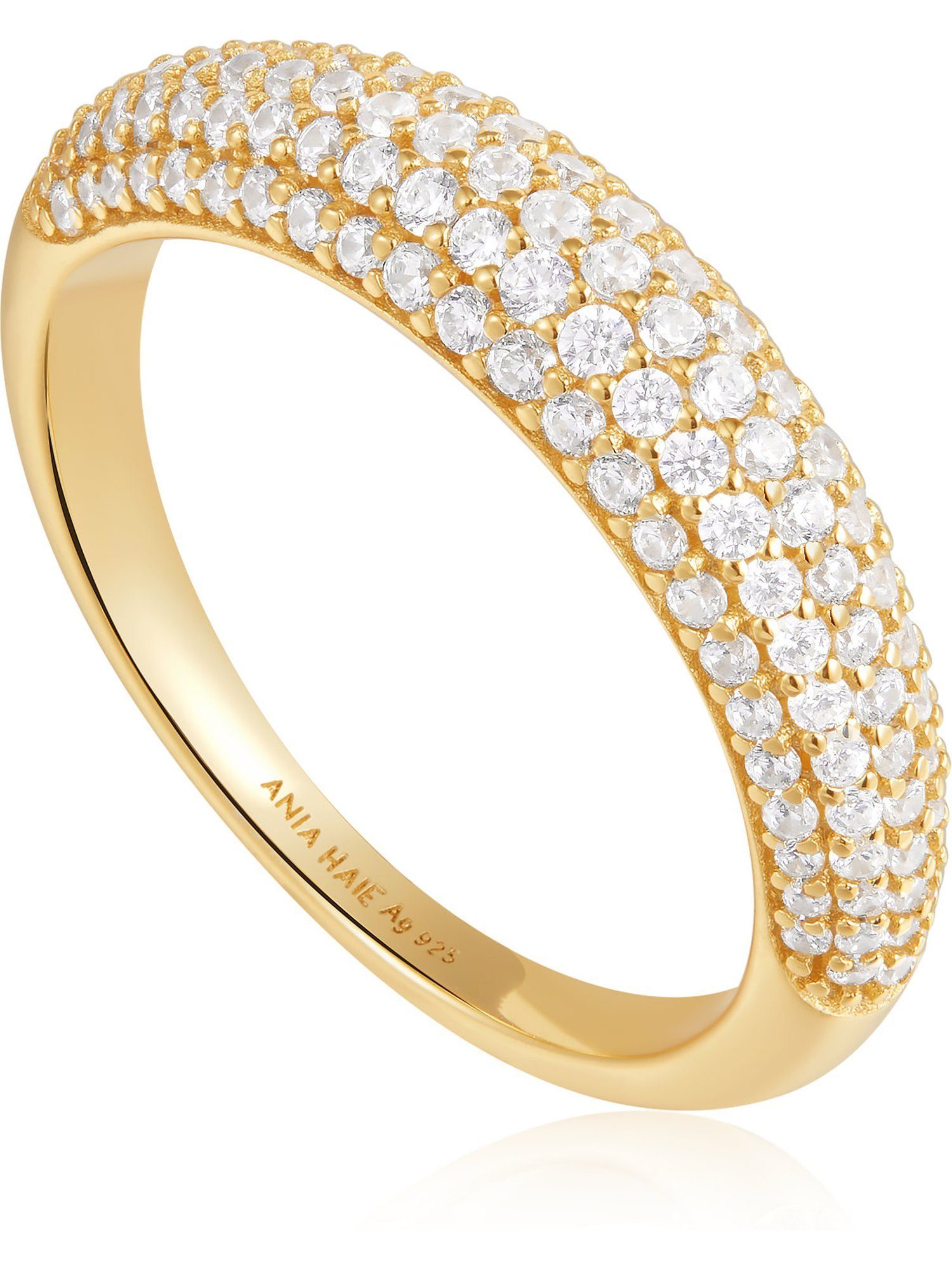 Zirkonia gold Ania Silber Zirkonia, Damen-Damenring Ania Haie Haie 925er Fingerring