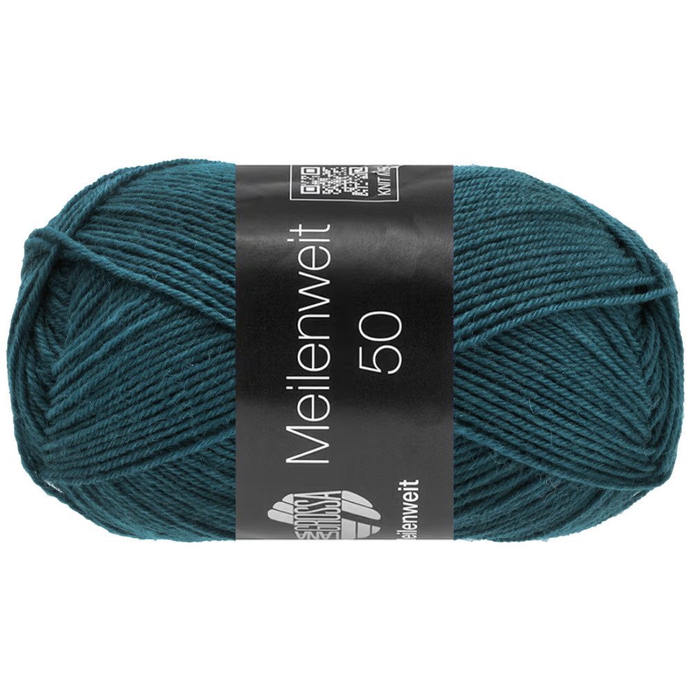 LANA GROSSA MEILENWEIT 50 g UNI 4-fach Sockenwolle Häkelwolle, 210 m (Klassisches 4-fach Sockengarn für Lieblingsprojekte, 210 m Lauflänge für feine und kreative Strickideen), 50 g