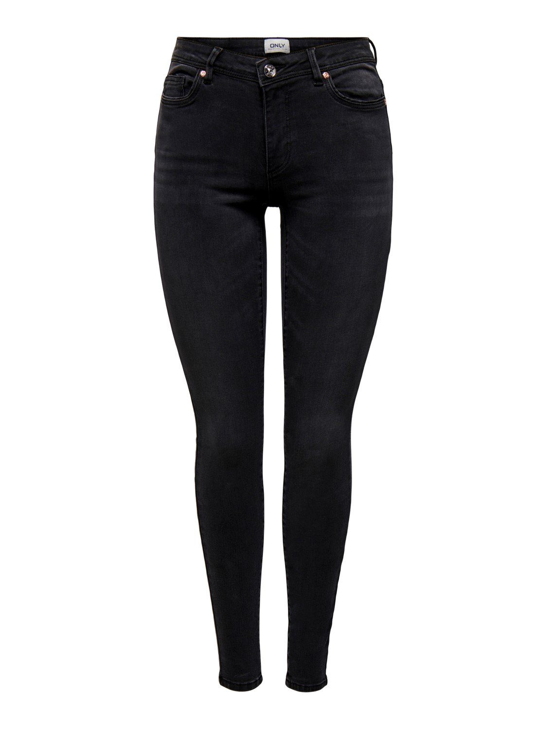ONLY Skinny-fit-Jeans (1-tlg) ONLWAUW LIFE MID SK DNM BJ777 NOOS
