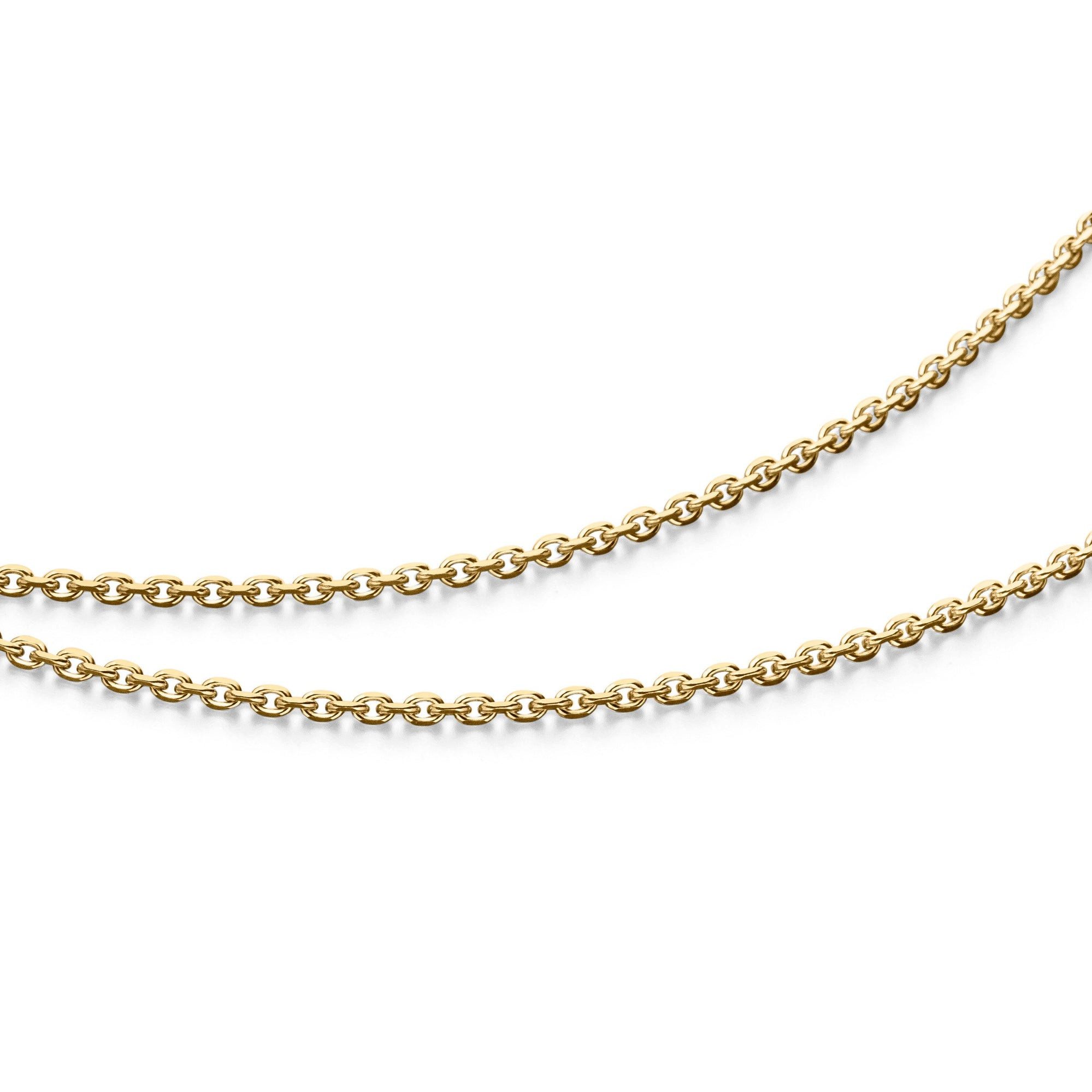 Armband DUR Schmuck: Kette "Anker diamantiert" 1,7 mm, 925er Sterlingsilber, v