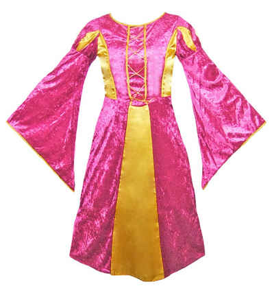 Das Kostümland Kostüm Burgfräulein Prinzessin Helena für Mädchen - Pink