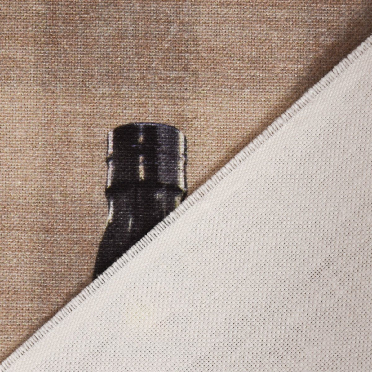 St), beige 245cm, (1 Baumwolle, Gentlemen handmade, made Germany, vorgewaschen SCHÖNER LEBEN. in Style SCHÖNER Dandy blickdicht, LEBEN., Smokband Vorhang Vorhang