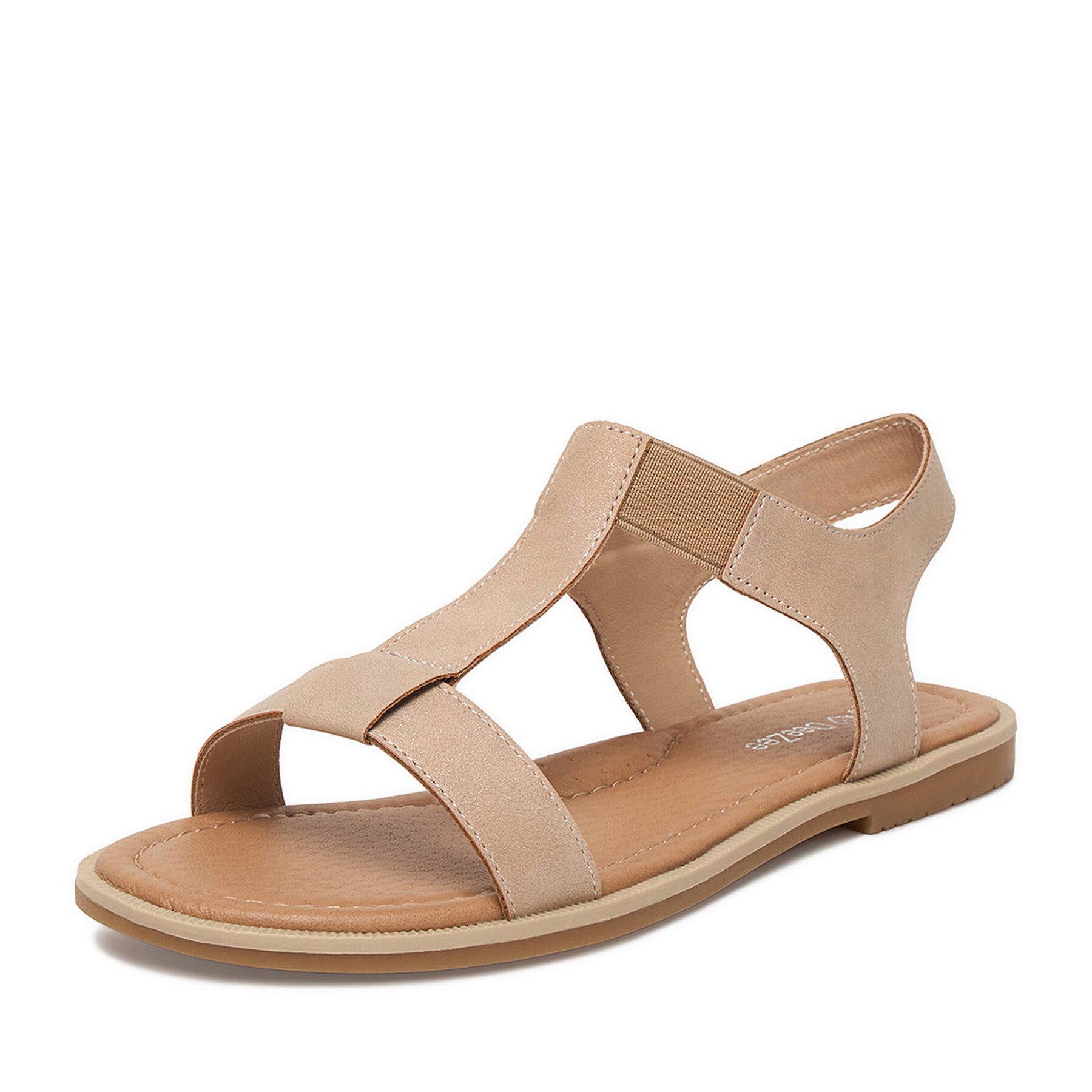 DeeZee Deezee Damen-Sandalen Beige Sandale