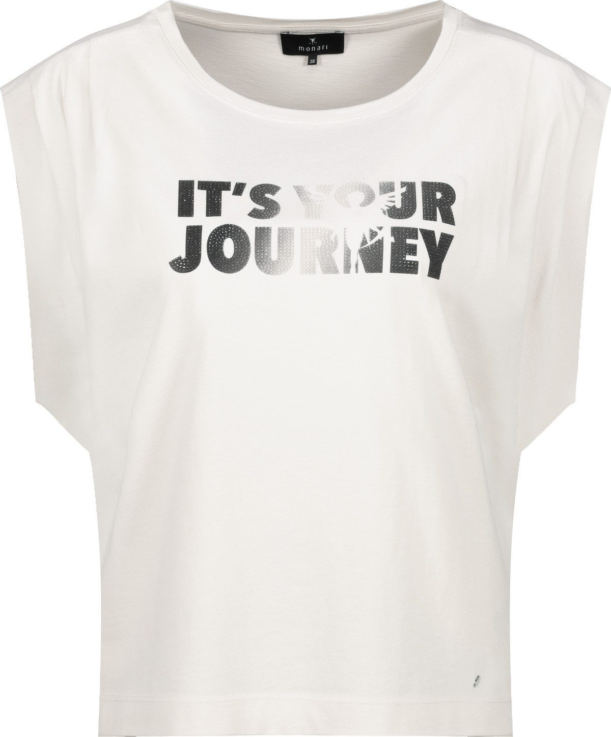 Monari T-Shirt mit Schmuckschrift Havanna „IT’S günstig online kaufen