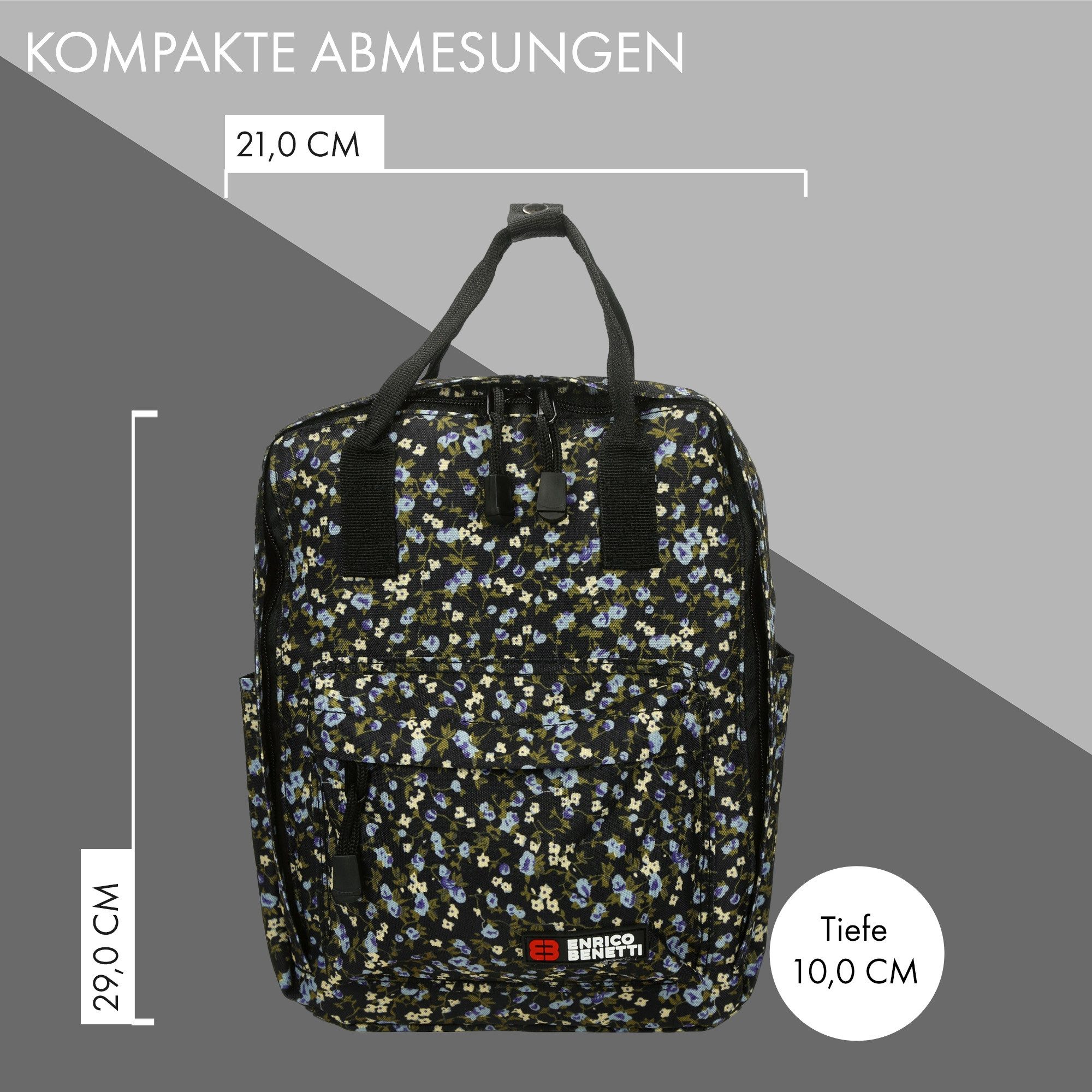 Enrico Benetti Kinderrucksack Rucksack für Kinder (Kindergarten, Freizeitrucksack Mädchen Junge), ab 3 Jahren