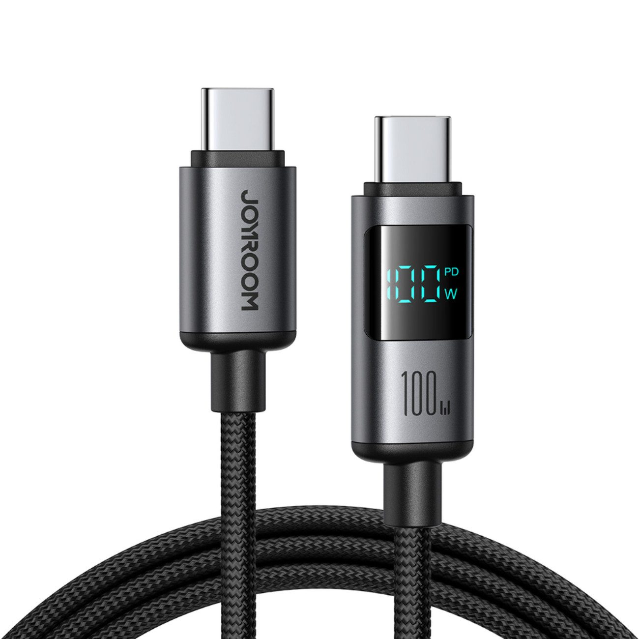 JOYROOM Pro Prism USB-Kabel, (120 cm), 100W USB-C Kabel mit Digitalanzeige und 1,2m Länge