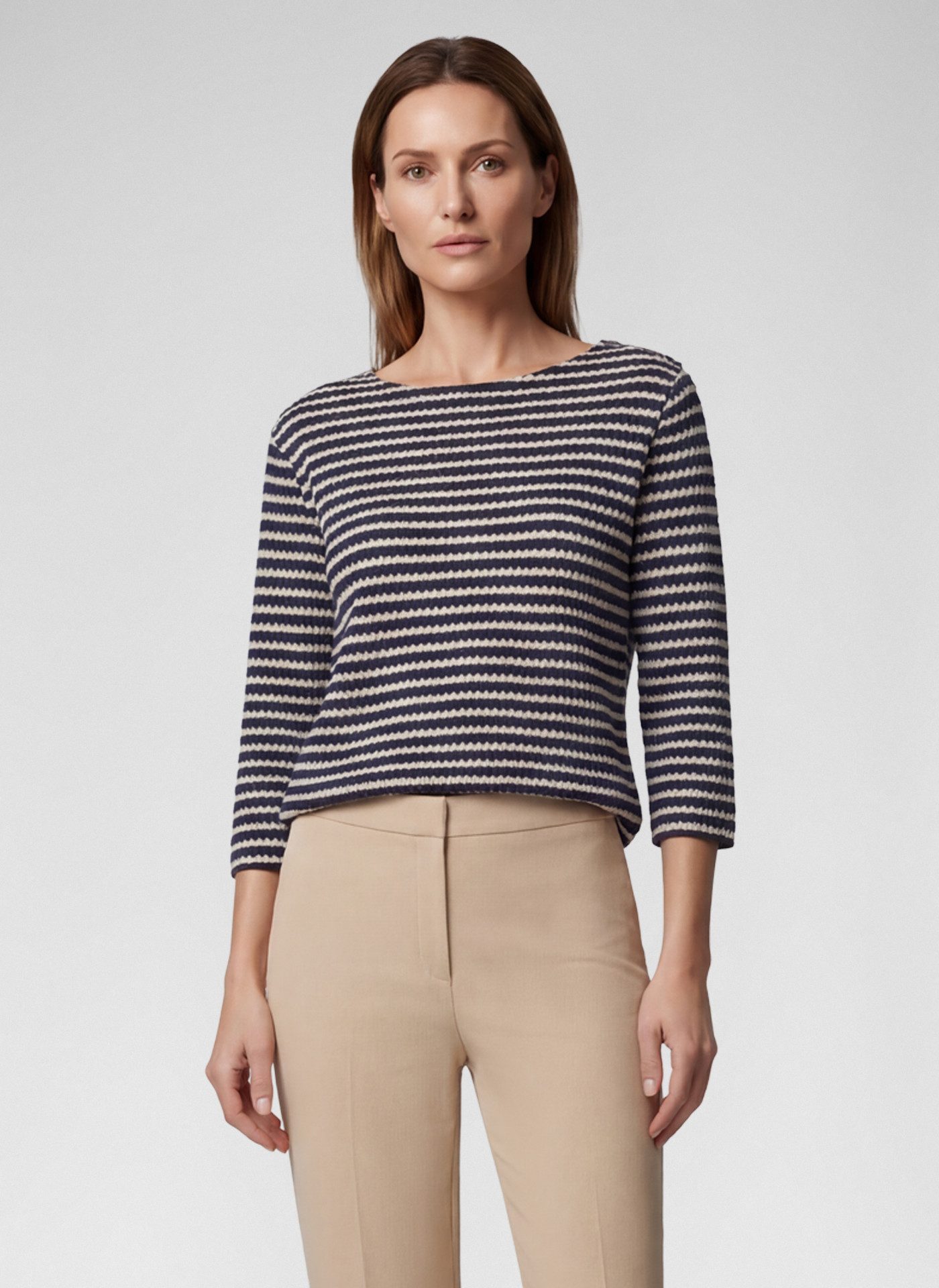 Rabe 3/4 Arm-Pullover im Streifen-Look