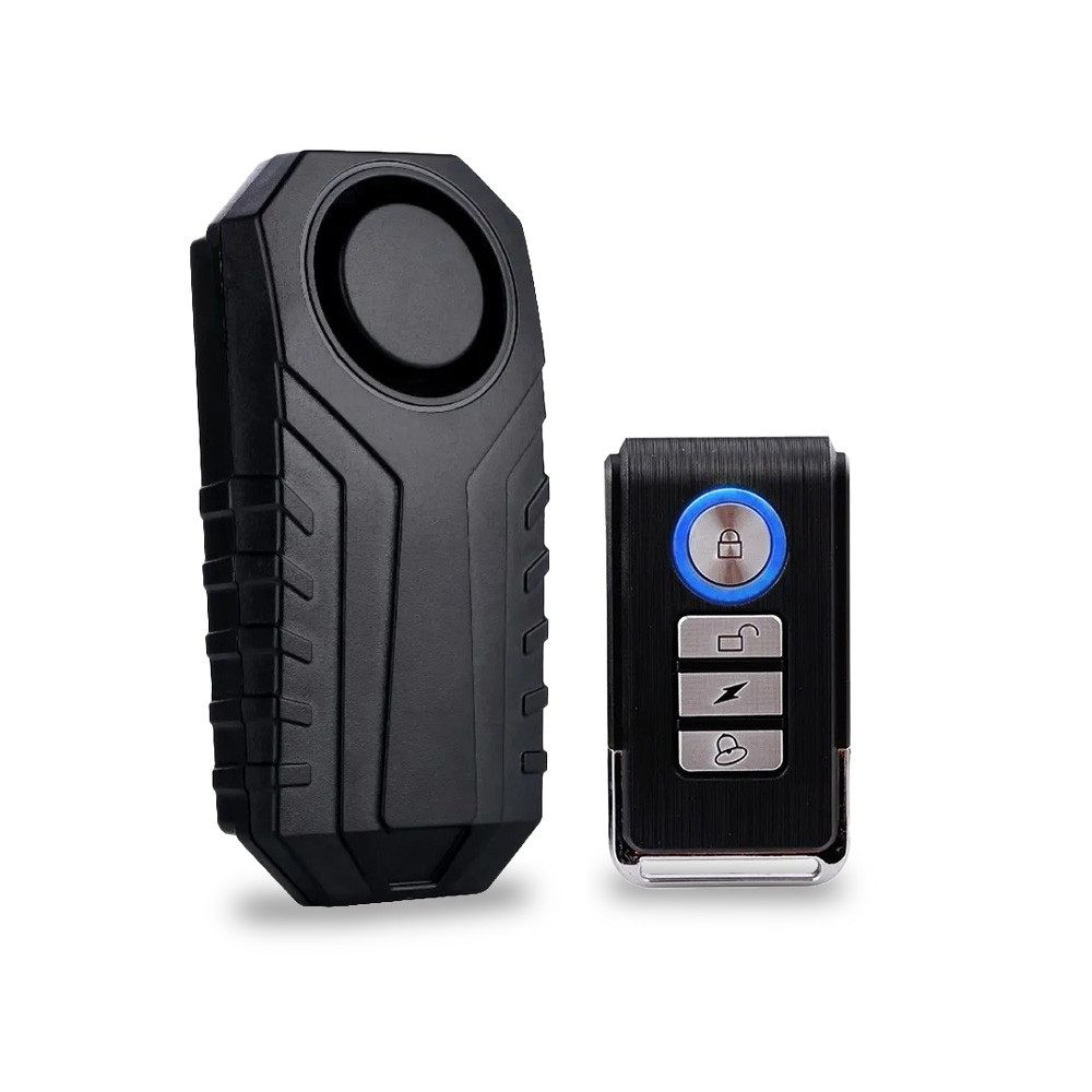 Tourtecs Alarmschloss Diebstahlschutz Alarm mit Fernbedienung Vibrationsalarm 113Db DA1