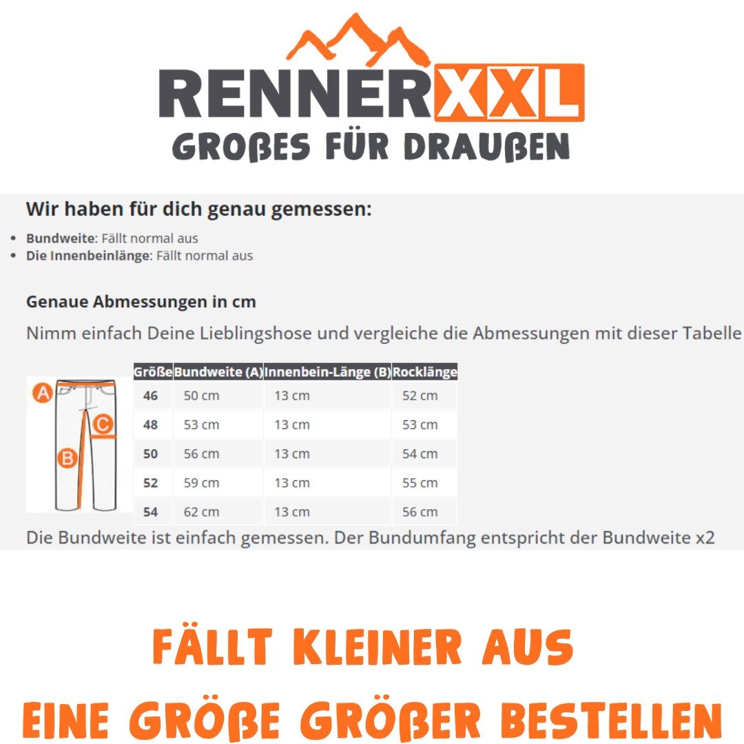 RennerXXL Outdoorhose Kristallkopf Damen Trekking Hosenrock mit Innenhose große Größen