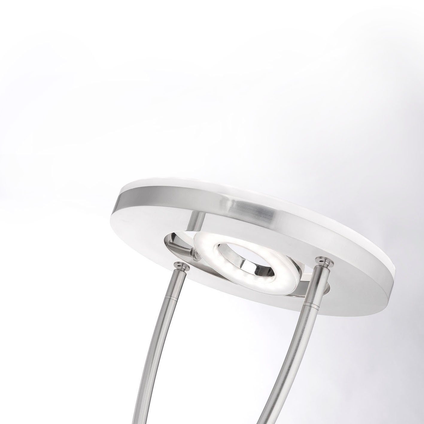 JUST LIGHT Stehlampe HELIA, LED fest integriert, Warmweiß, LED, dimmbar über Drehdimmer, Schalter, Drehschalter