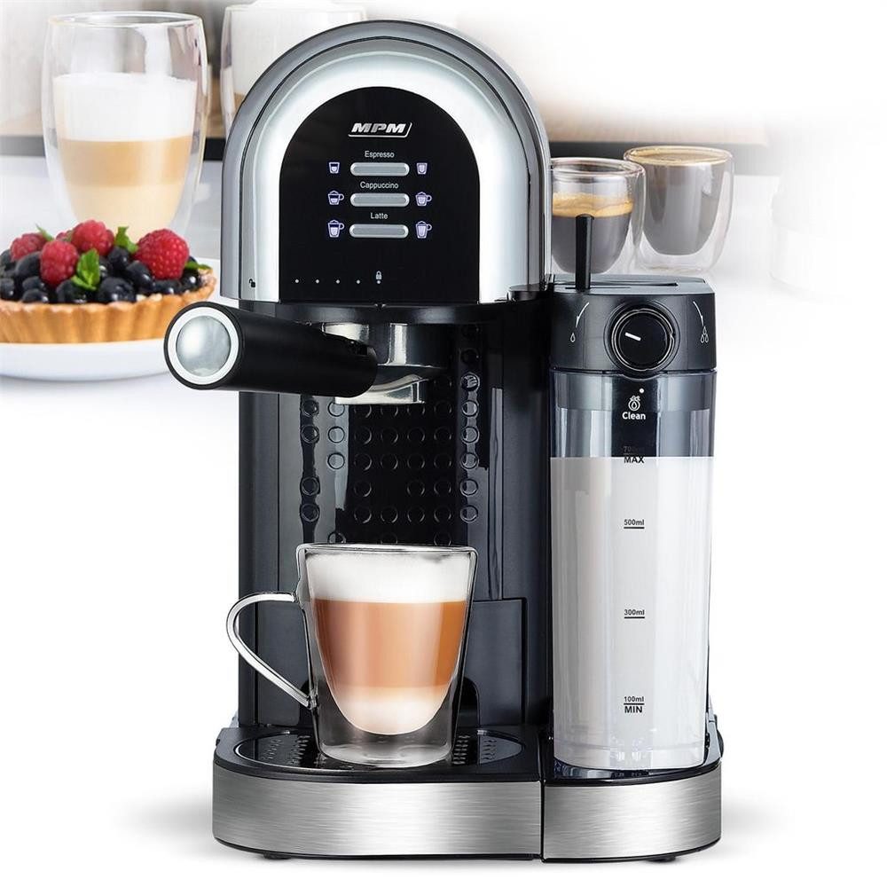 MPM Kaffeevollautomat, Automatisches Milchsystem, bis zu 6 Kaffeevariationen