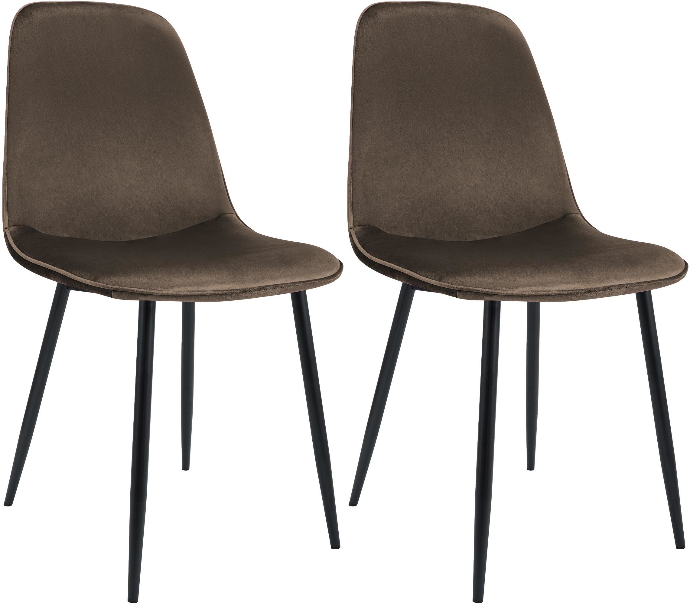furnicato Esszimmerstuhl Maryam 2er Set 88x45x54 cm braun (1 St)