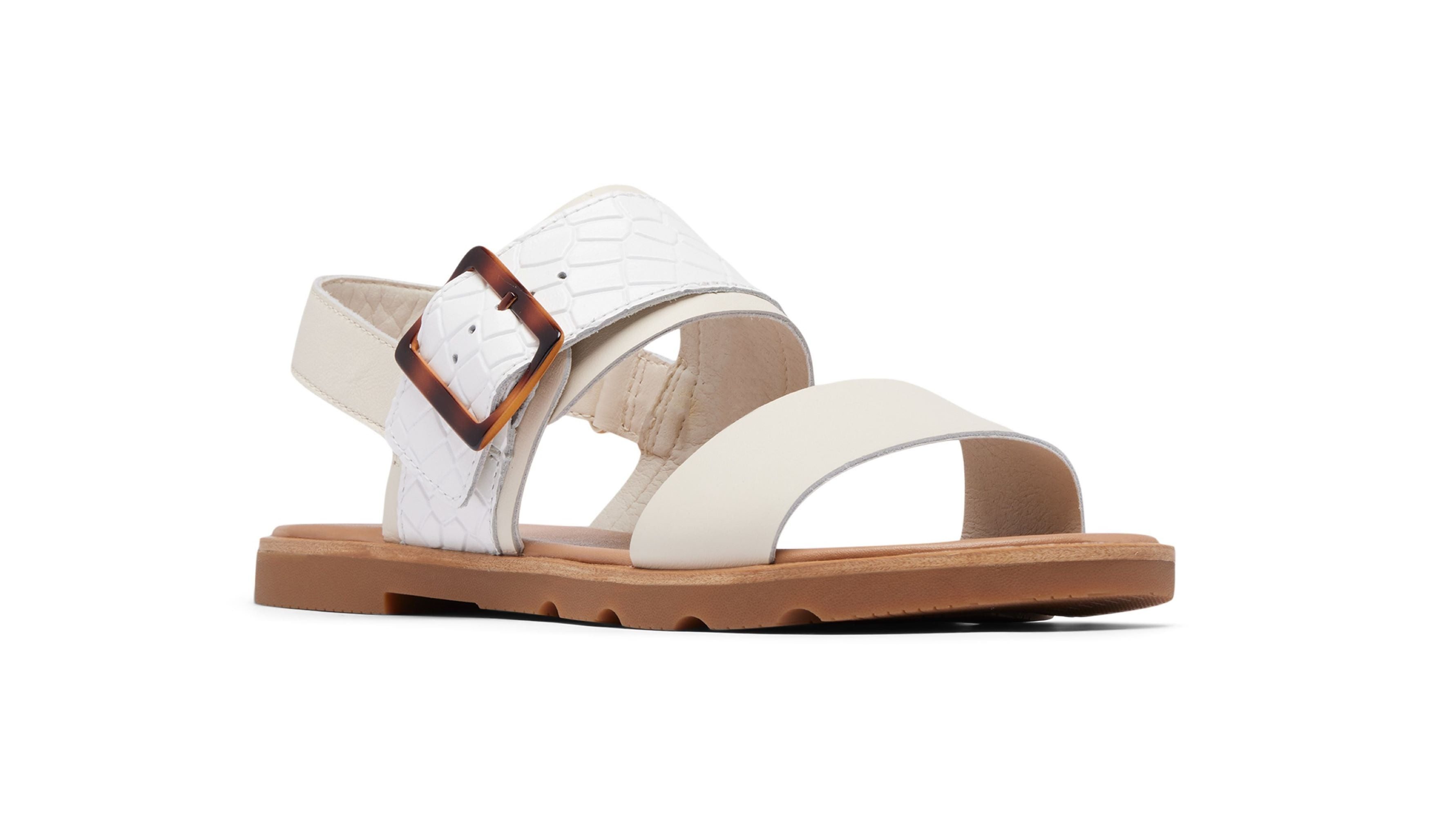 Sorel Ella III Slingback (Leder) chalk/gum Damen Sandale