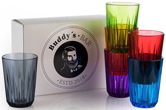 Buddy's Becher, 6-tlg., Kunststoff, 150 ml, 6-teilig