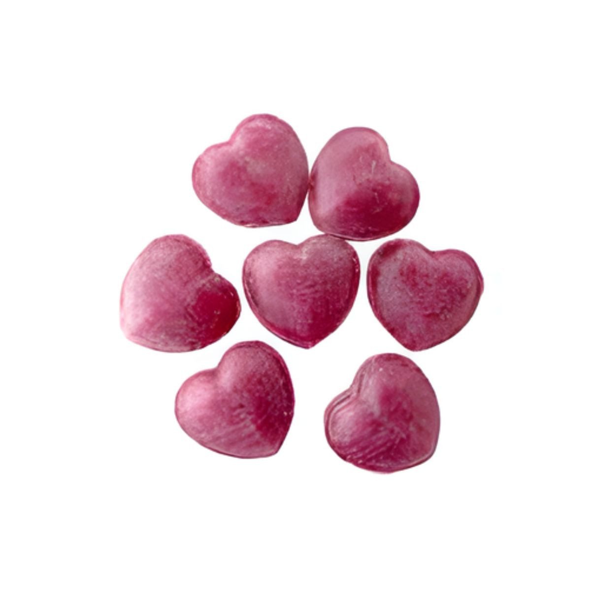 Edel Süßigkeit, Edel Glühweinherzbonbons mit Isomalt ungewickelt zuckerfrei 150g