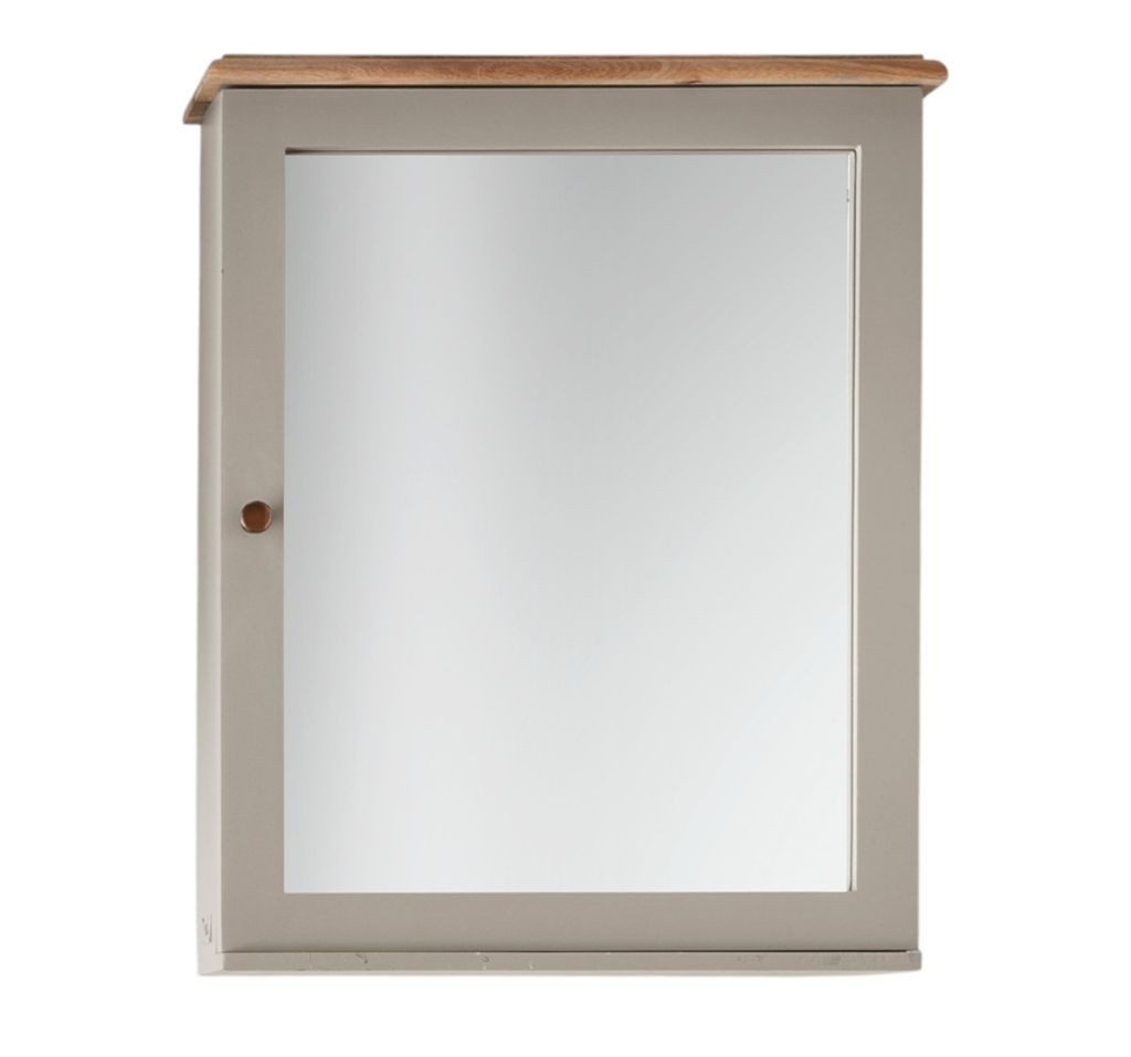 Main Möbel Badezimmerspiegelschrank Spiegelschrank 60x75cm 'Belfort' Mango schilfgrün & braun