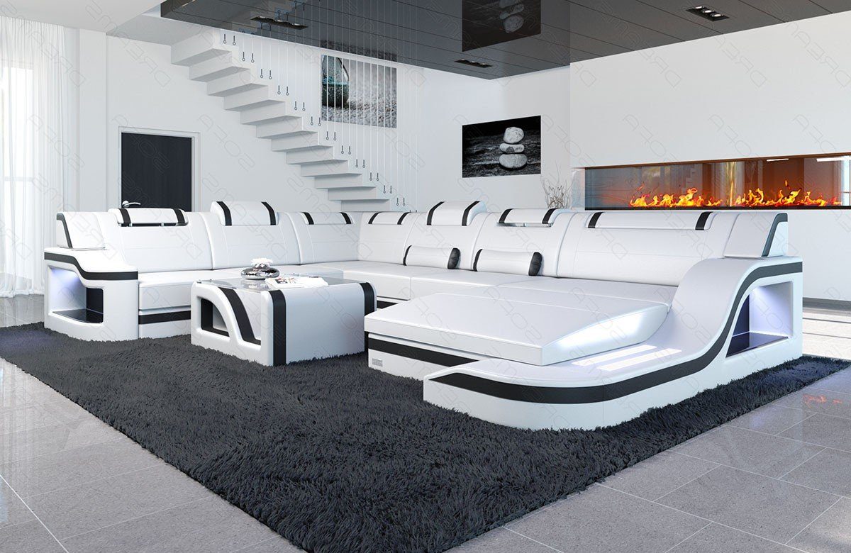 Sofa Dreams Wohnlandschaft XXL Ledersofa Palermo günstig online kaufen