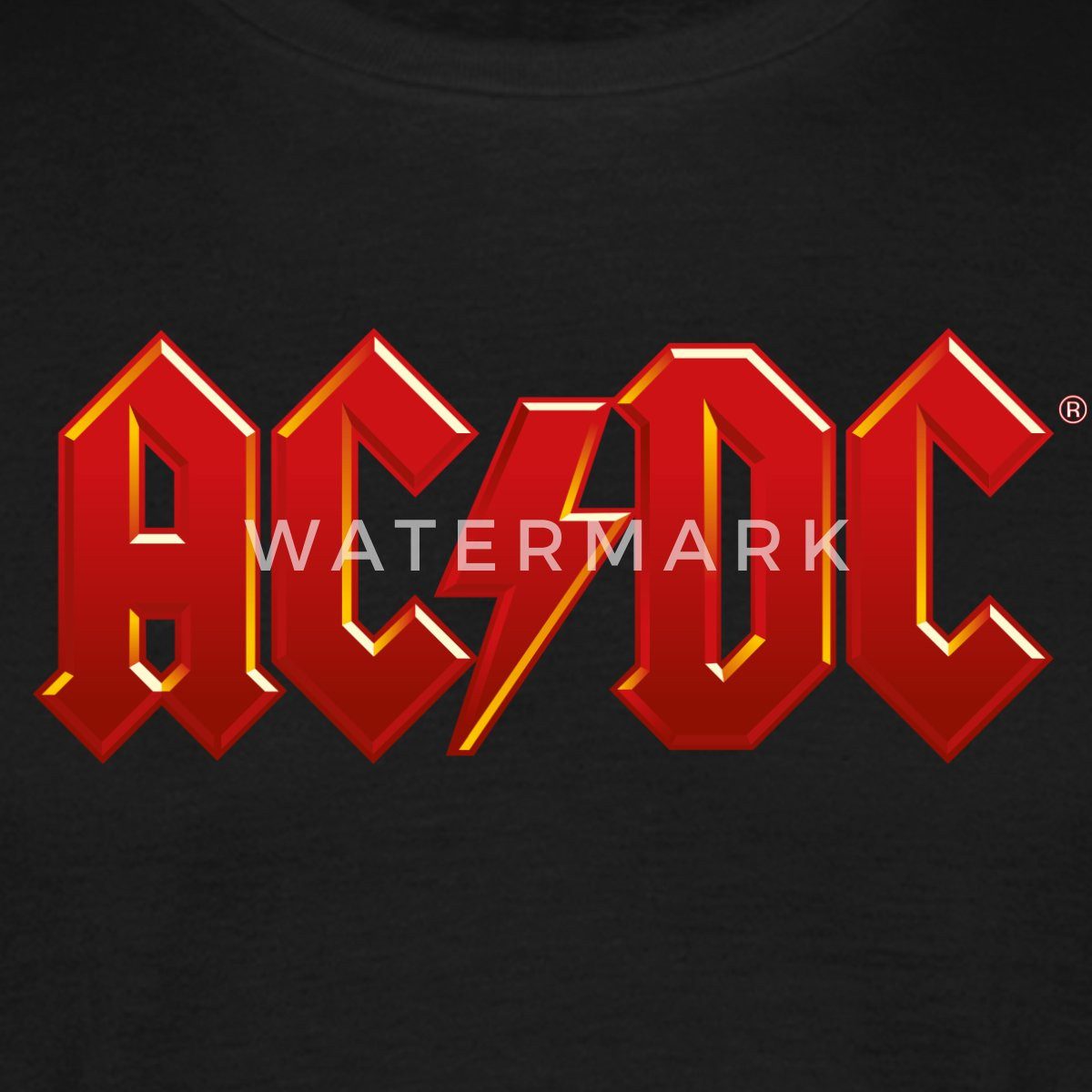 Spreadshirt T-Shirt AC/DC Klassisches Logo Mit günstig online kaufen