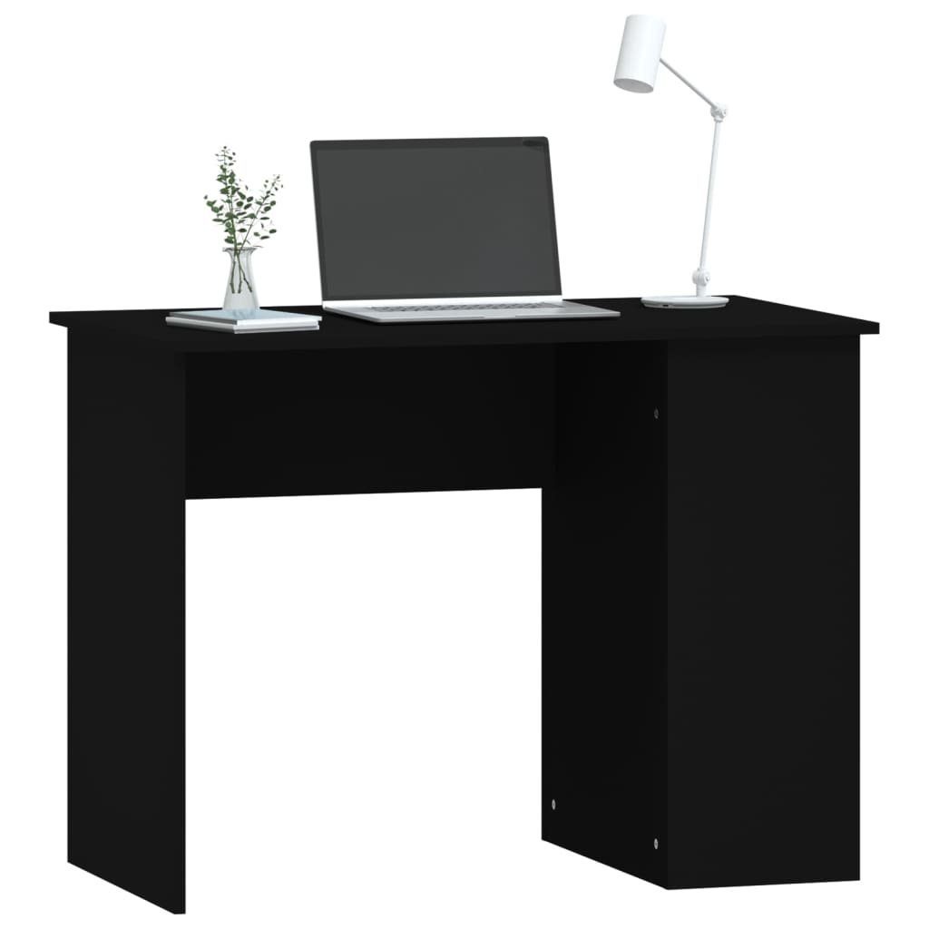 Schwarz cm Holzwerkstoff Schreibtisch 100x55x75 furnicato