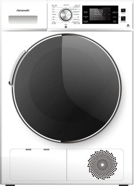 Hanseatic Wärmepumpentrockner HWT8A3GT, 8 kg, Knitterschutz, Startzeitvorwahl