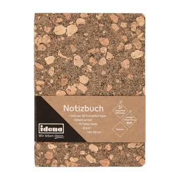 Idena Notizbuch Notizbuch - Notebook - 192 Seiten - blanko - Korkeinband