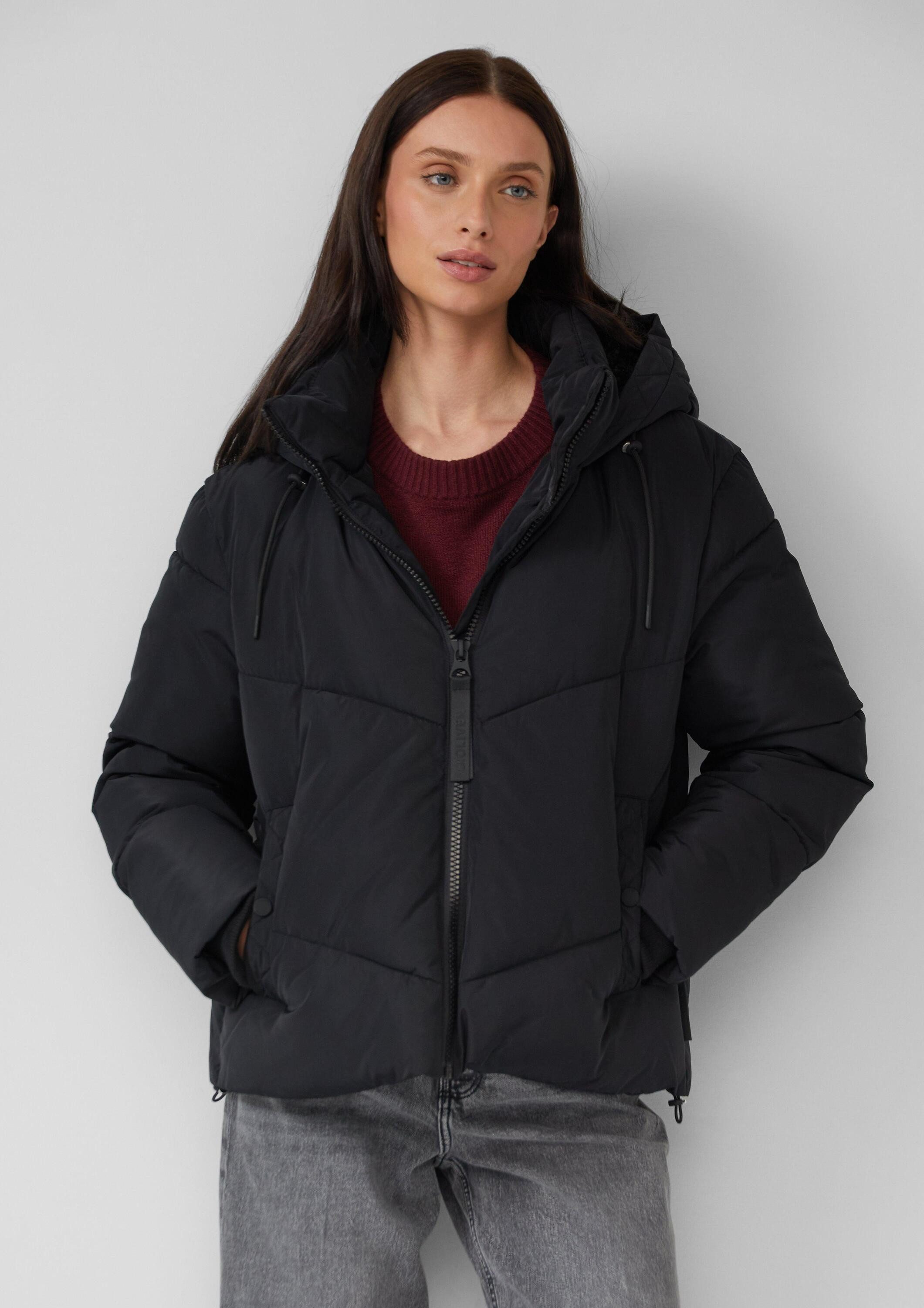 s.Oliver Winterjacke Outdoor-Jacke Pufferjacke mit gefütterter Kapuze günstig online kaufen