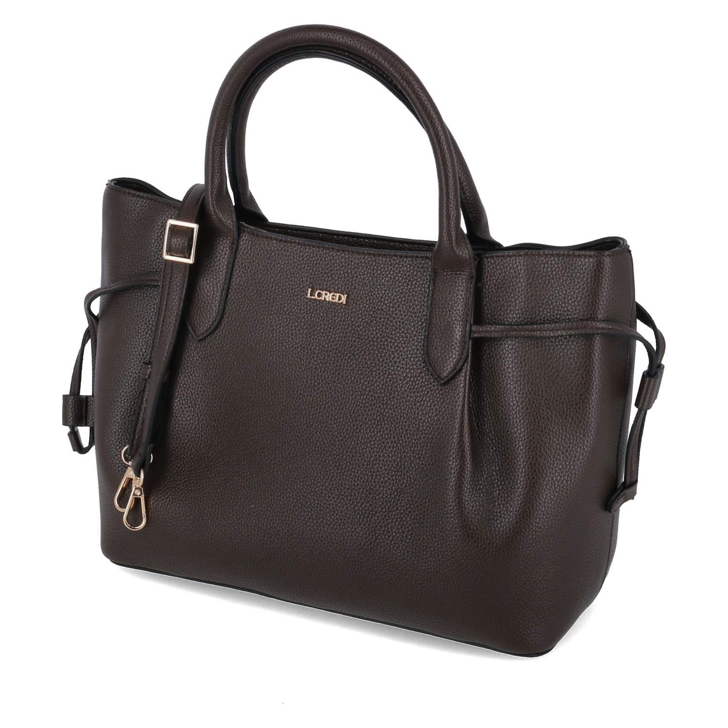 L. CREDI Handtasche L.Credi 1006393/332 Damen Shopper Synthetik brown