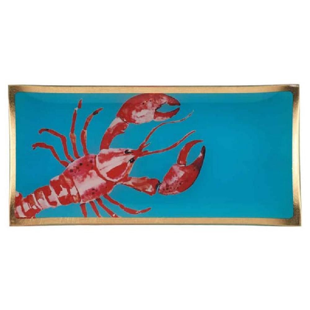 Giftcompany Servierschale Glasteller Love Plates Hummer (10x21cm)