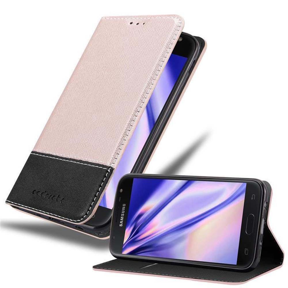 Cadorabo Handyhülle für Samsung Galaxy J7 2017 Hülle Samsung Galaxy J7 2017, Klappbare Handy Schutzhülle - Hülle - mit Standfunktion und Kartenfach