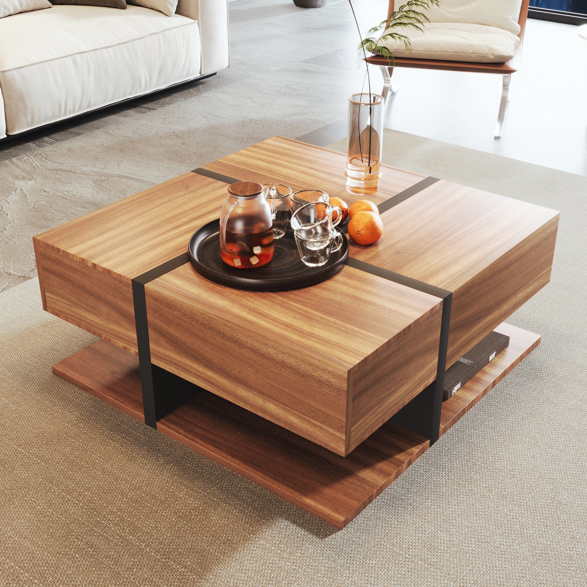 HAUSS SPOLE Couchtisch Couchtisch Holztisch Moderner günstig online kaufen