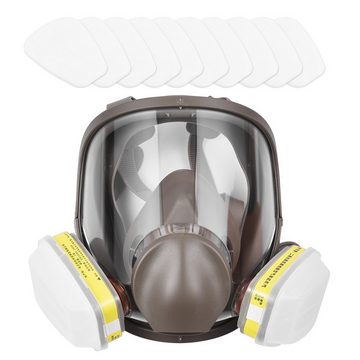 Tidyard Verkleidungsmaske Wiederverwendbare 6800 Gasmaske, (Atemschutzmaske Vollmaske, 1-tlg), Lackieren von organischem Dampfschweißen, anderem Arbeitsschutz