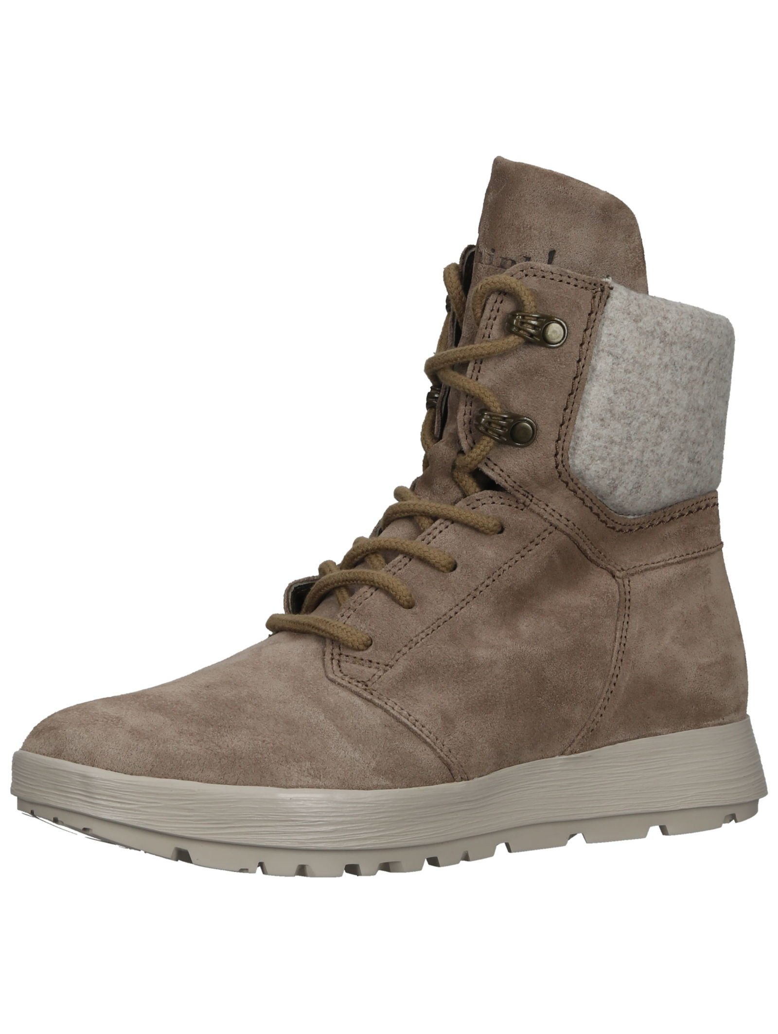 Think! Think! Stiefelette Veloursleder Schnürstiefelette