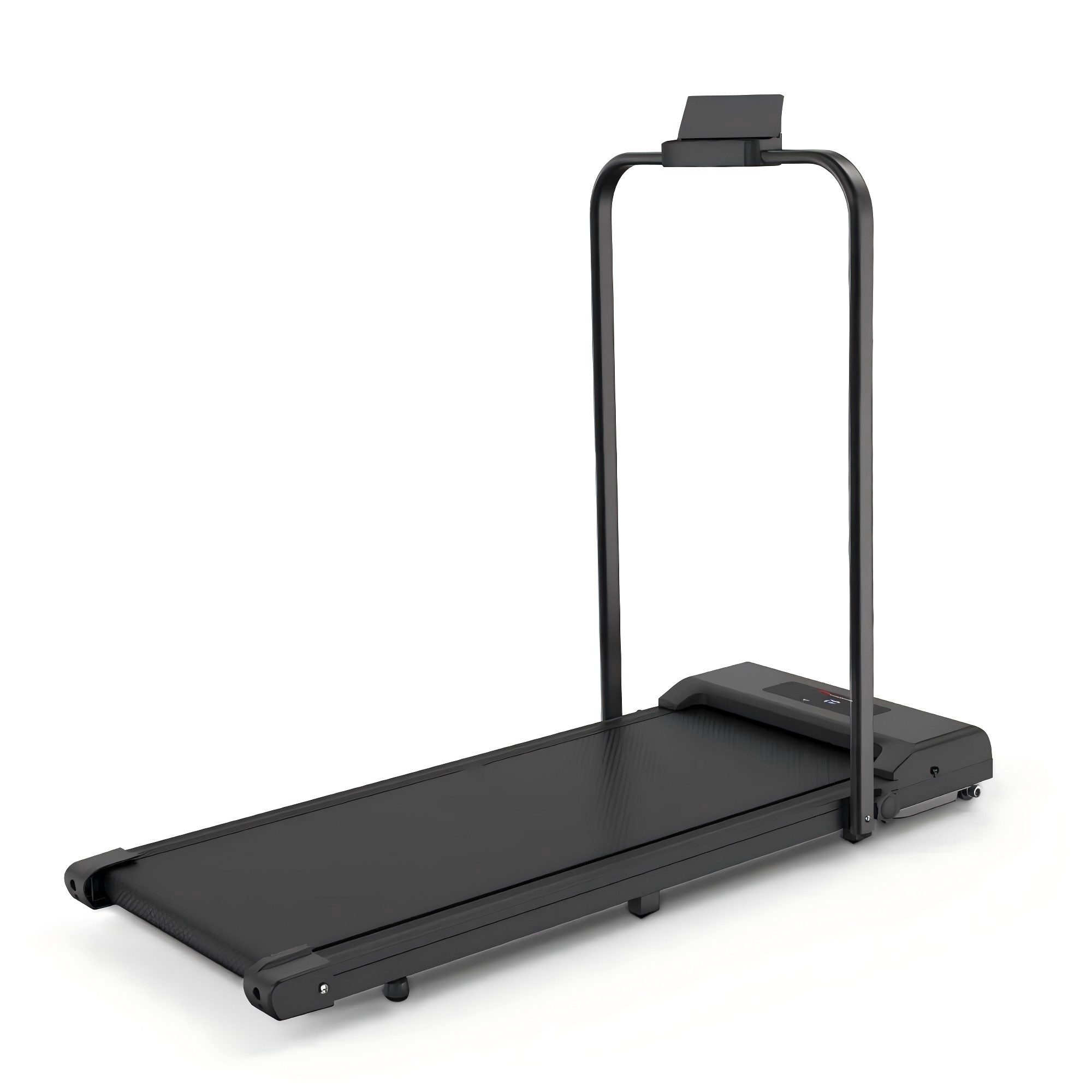 Vankel Laufband klein für zur hause walking pad klappbar mit steigung zuhause, Fitnessgerät mit LED Display, 1-10KM/H Treadmill