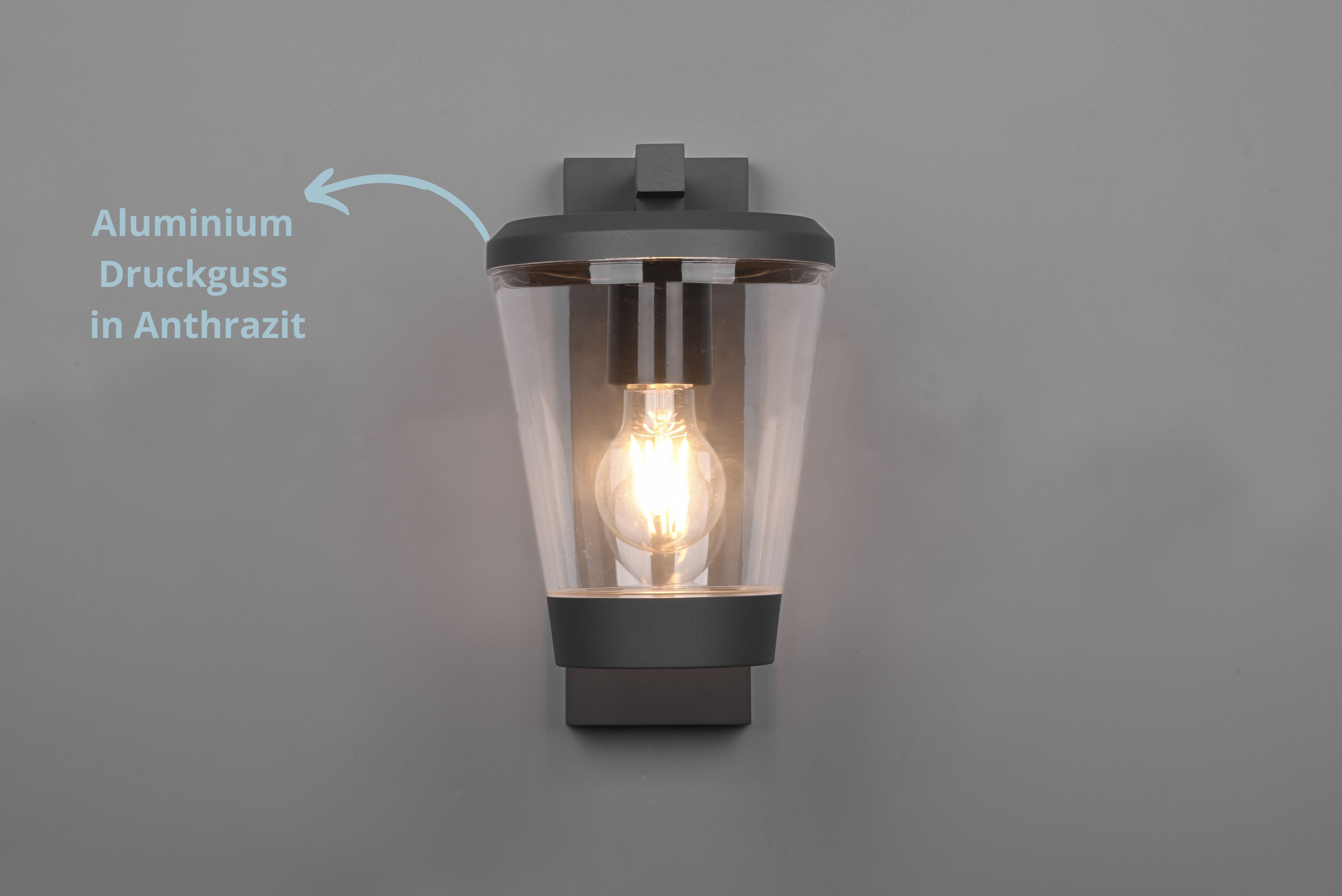 lightling Außen-Wandleuchte Claudio, ohne Leuchtmittel, Outdoor IP44, Wandm günstig online kaufen