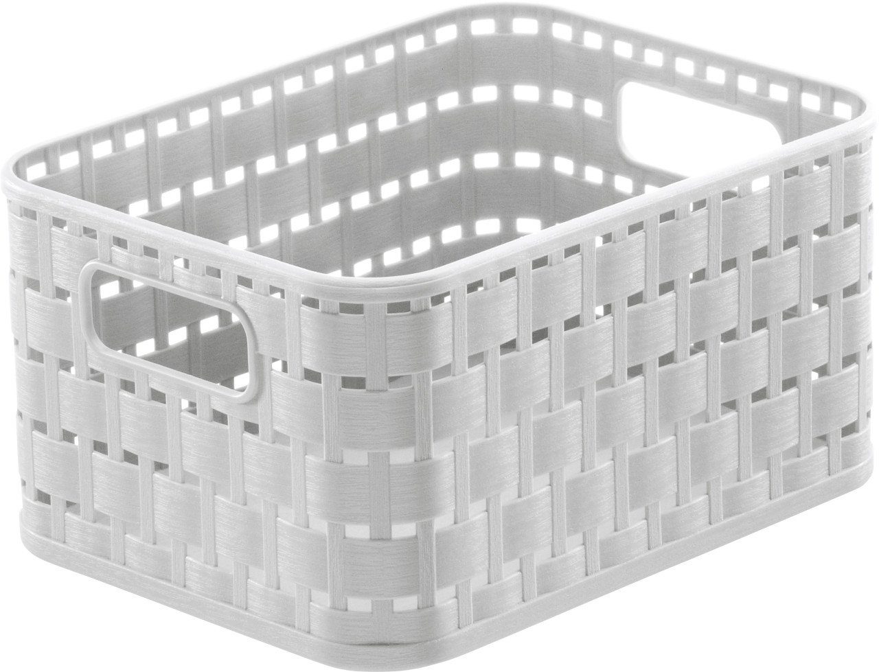 ROTHO Aufbewahrungskorb Rotho Korb Country A6, 2 L mistletoe weiß günstig online kaufen
