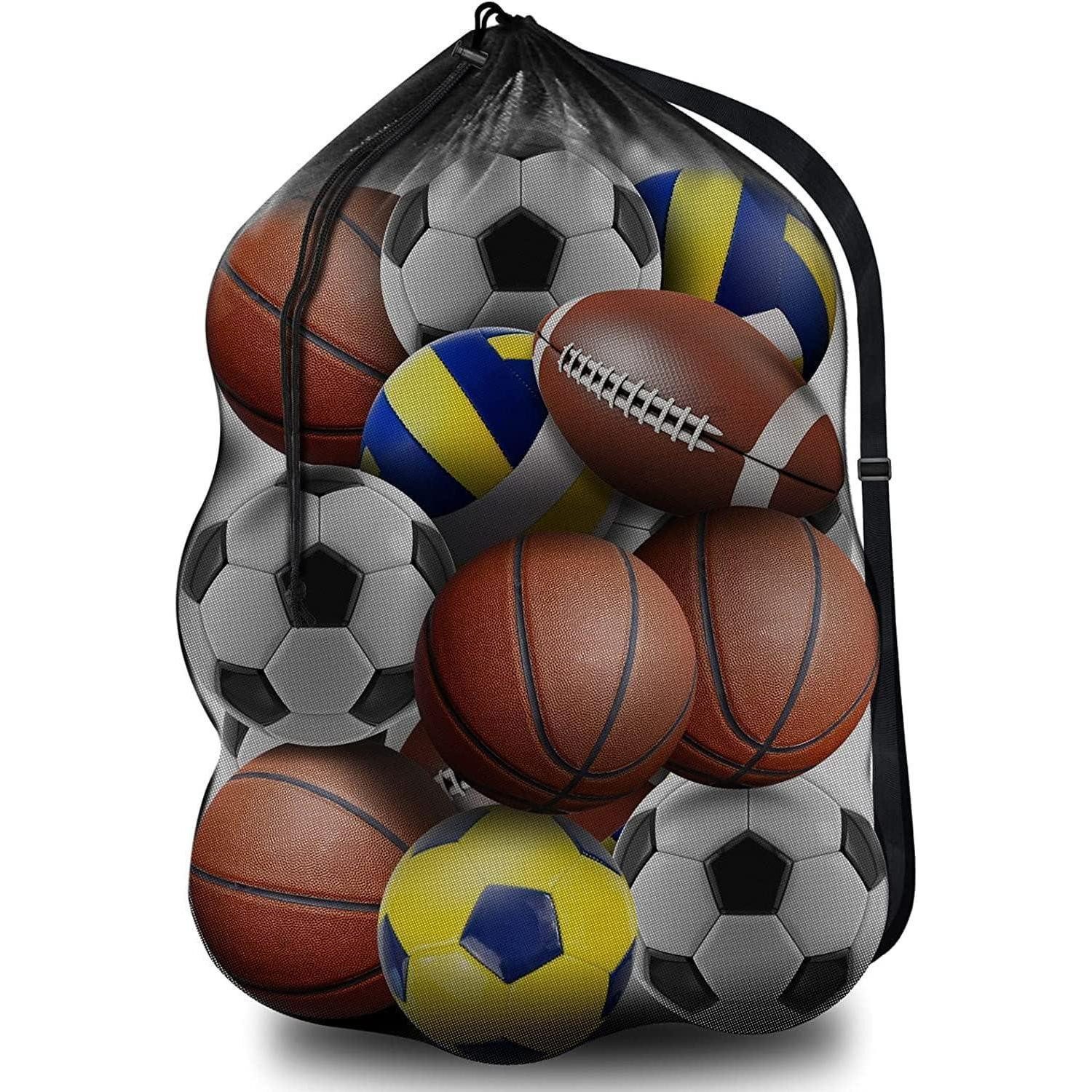 LuxusKollektion Balltasche Extra große Netzballtasche für Teamarbeit, verstellbarer Schultergurt