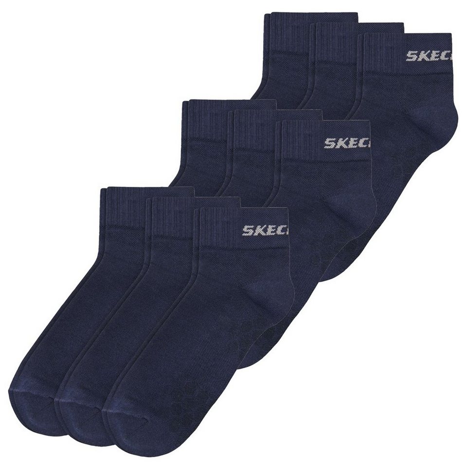 Skechers Sneakersocken Mesh Ventilation Quarter 9er Pack (9-Paar) mit  verstärkter Ferse und Spitze