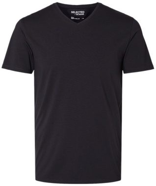 SELECTED HOMME T-Shirt (2er-Pack) Basic Doppelpack Shirts aus Bio Baumwolle