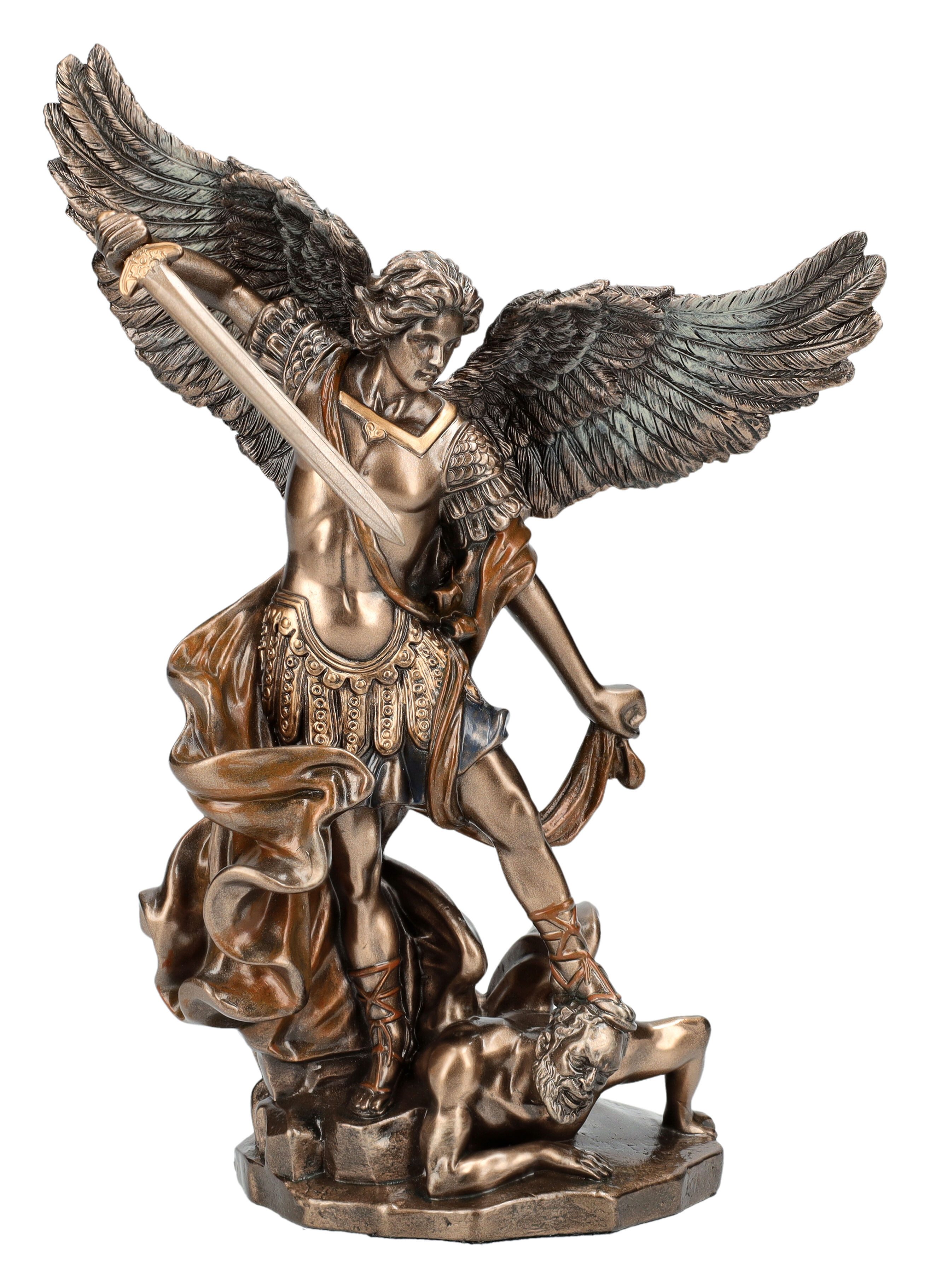 Dekofigur Erzengel Michael Figur - Tötet Teufel - Veronese Dekofigur Mythologie