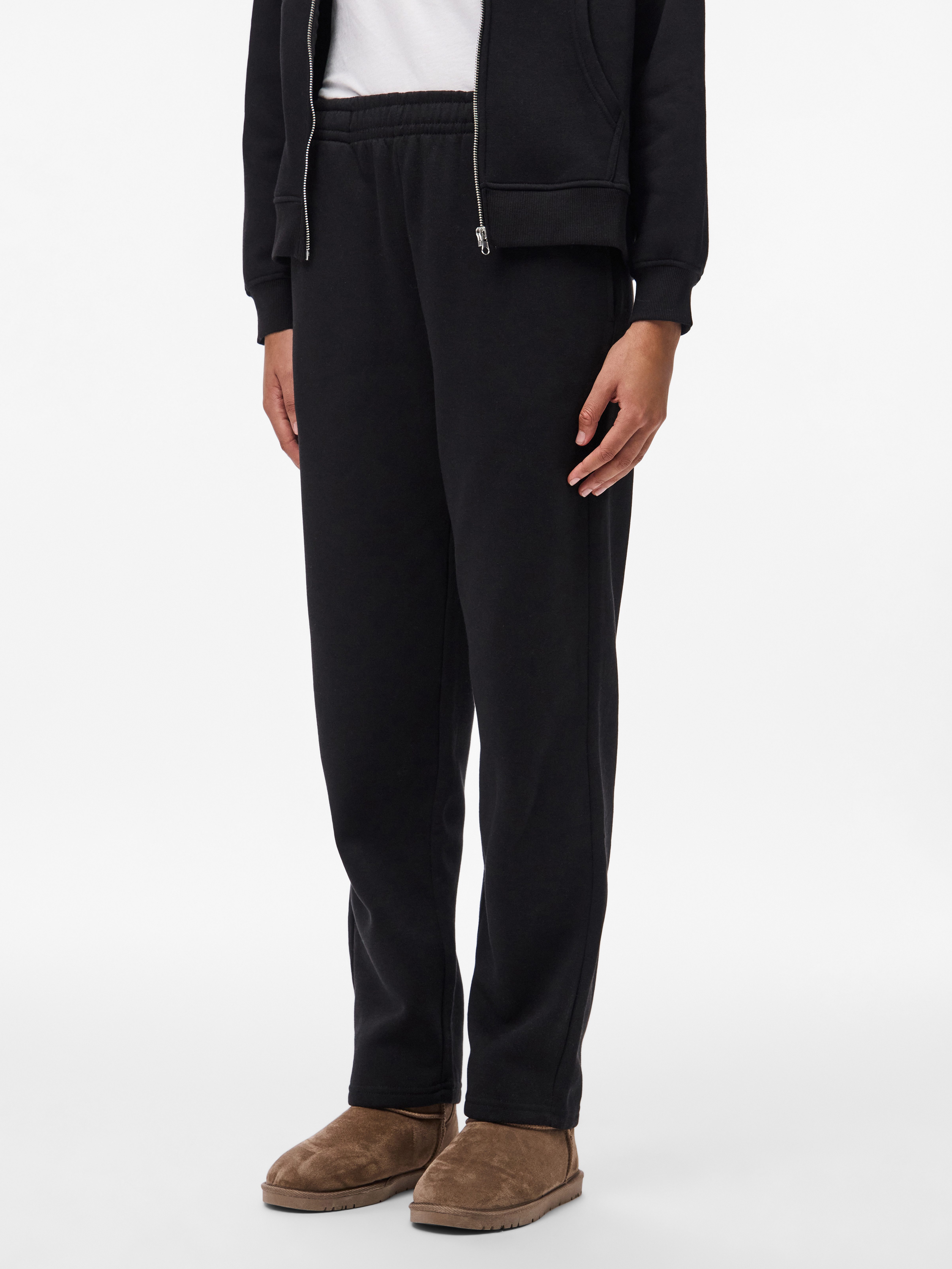 pieces Sweathose PCCHILLI HW STRAIGHT SWEAT PANTS NOOS BC Baumwollmischung, straight fit