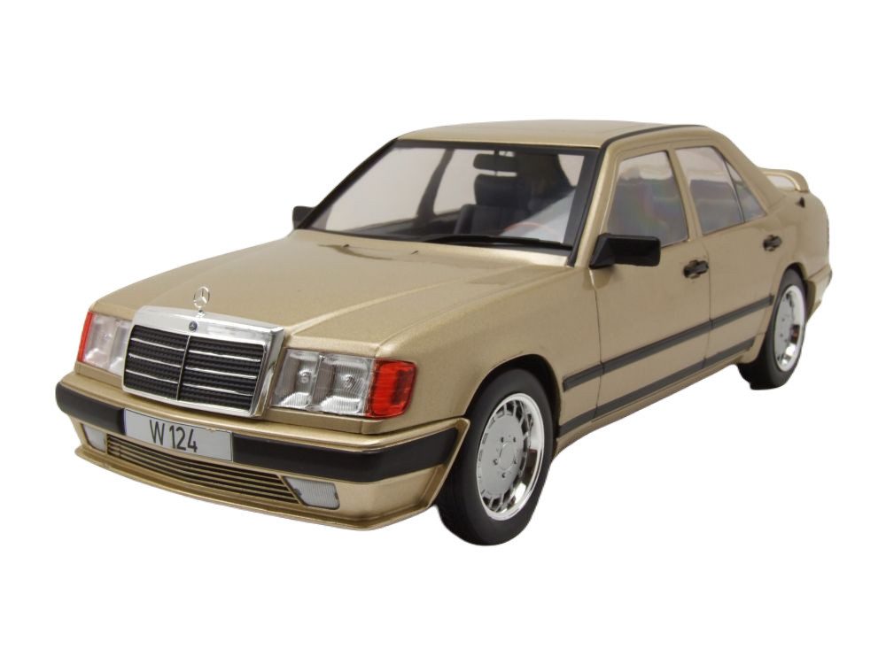 Modellauto Mercedes W124 Tuning 1986 beige metallic