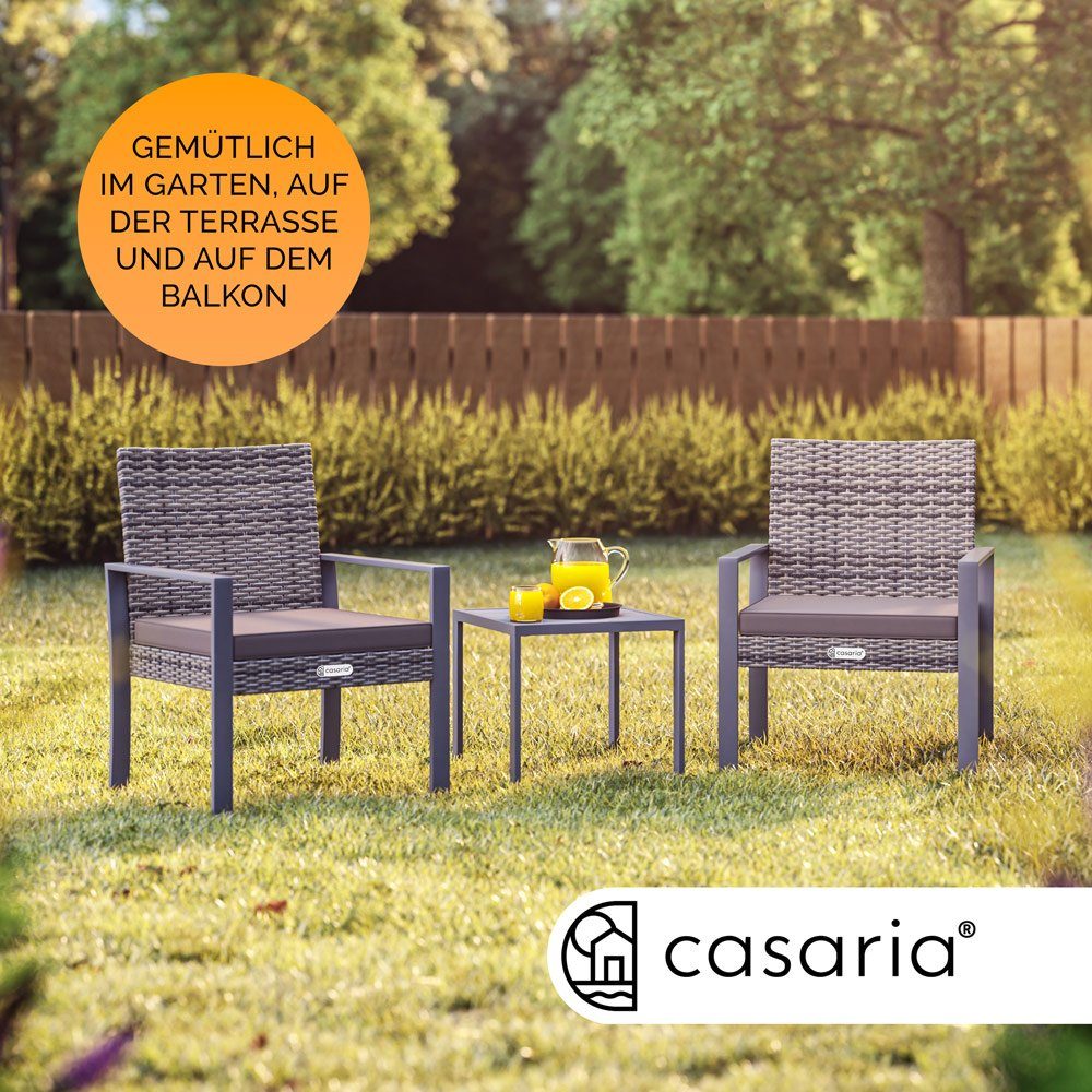 Casaria Balkonset, WPC Tisch 160kg Belastbarkeit günstig online kaufen