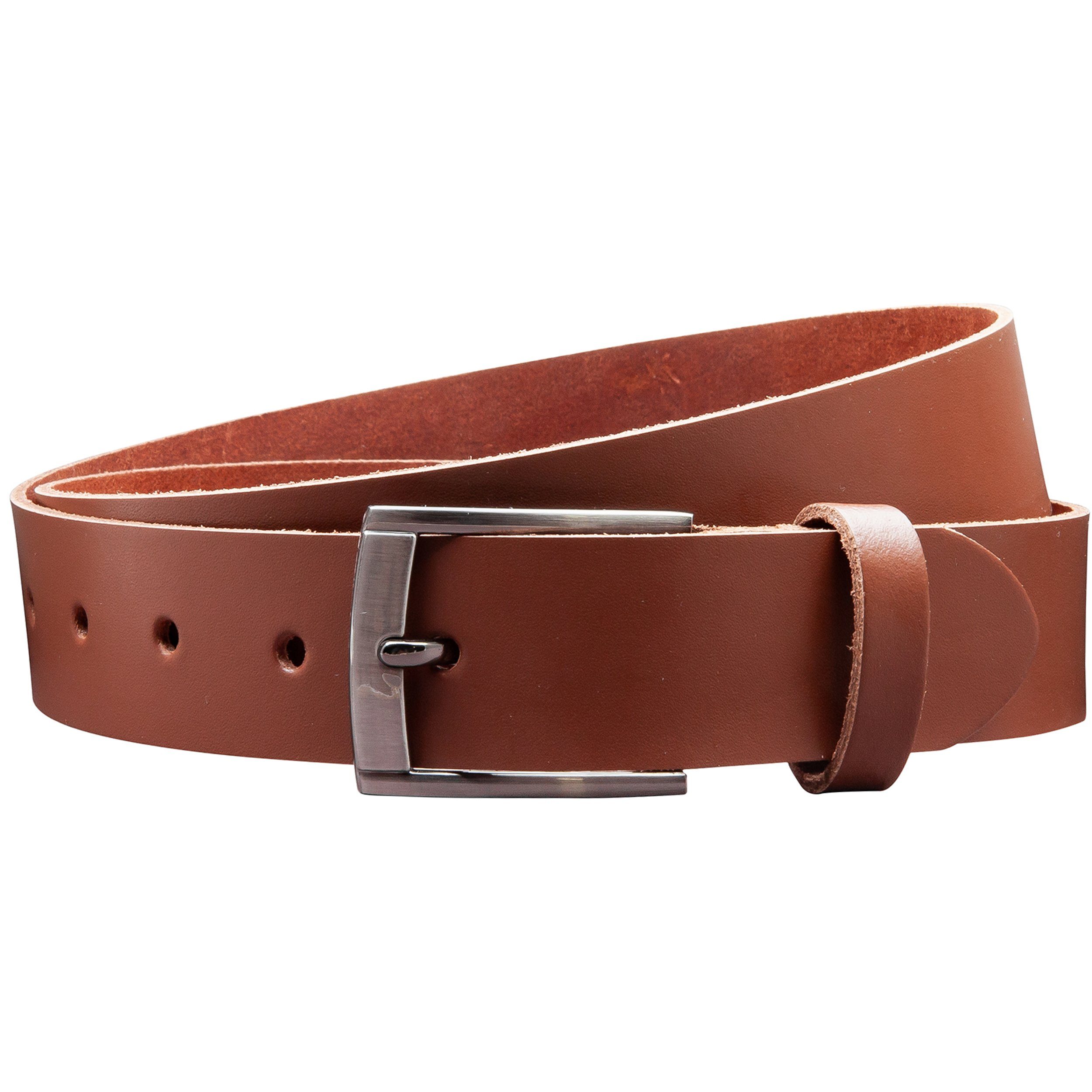 COLOGNEBELT Ledergürtel OM418-SL-Hellbraun MADE IN GERMANY, Hellbraun, Kürz günstig online kaufen
