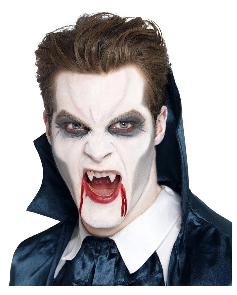 Smiffys Vampir-Kostüm 4-teiliges Vampir Make-up
