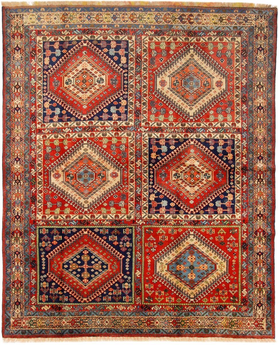 Orientteppich Yalameh mm 12 Handgeknüpfter rechteckig, Nain Perserteppich, Höhe: Orientteppich Trading, 196x244 