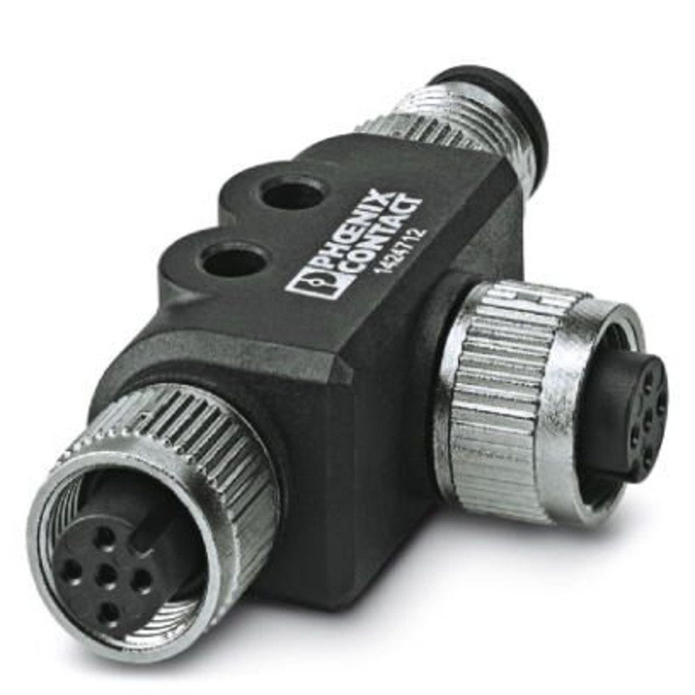 Phoenix Contact Steckdose Phoenix Contact 1424712 T-Verteiler Stecker, gerade, Buchse, gerade, SAC-5PT-F/F-M VP